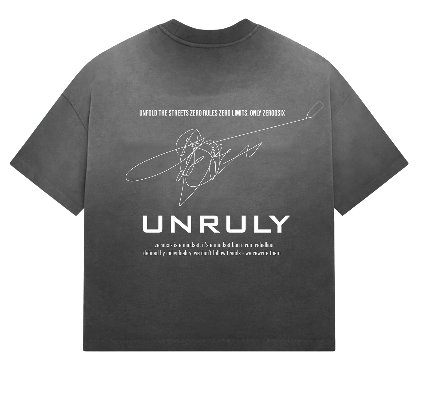 UNRULY  BOXY-FIT UNISEX T-SHIRT