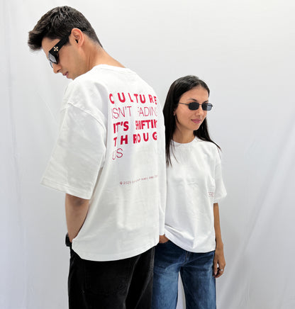 CULTURE ISN'T BOXY-FIT UNISEX T-SHIRT